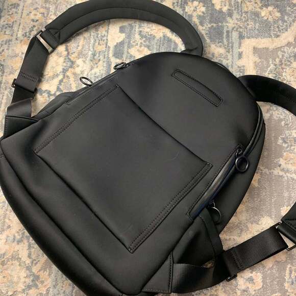 Thacker Neoprene Backpack in Black main image 9
